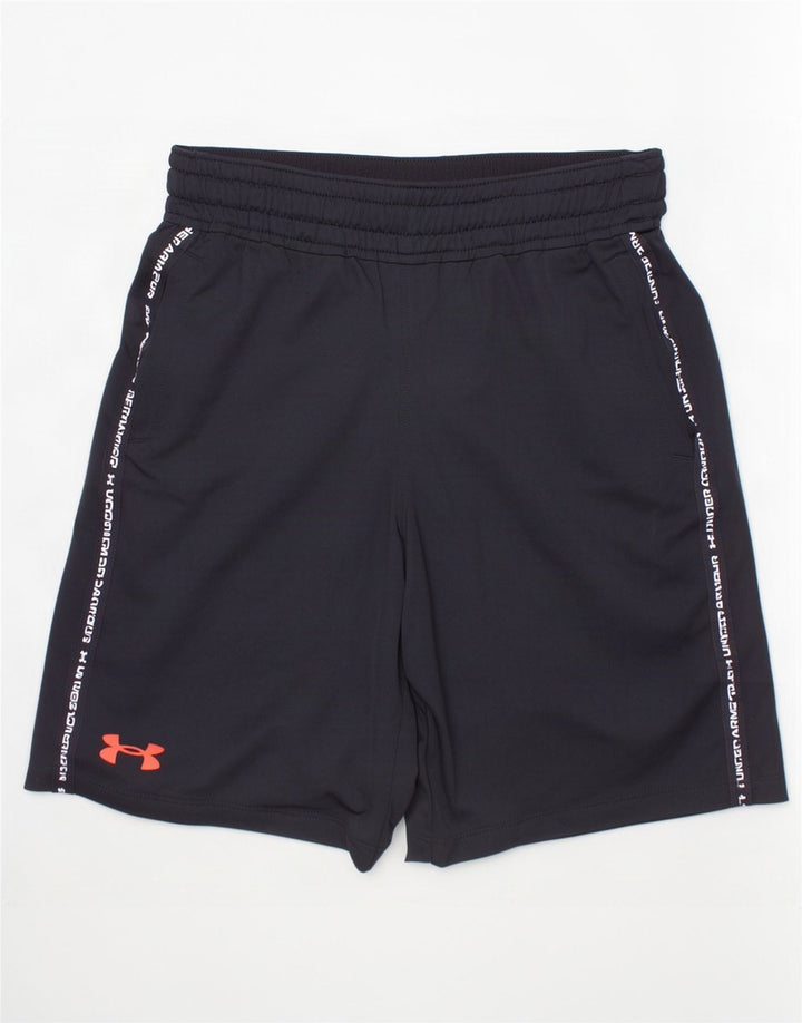 Under Armour drenge grafiske sportsshorts 7-8 år Lille sort polyester