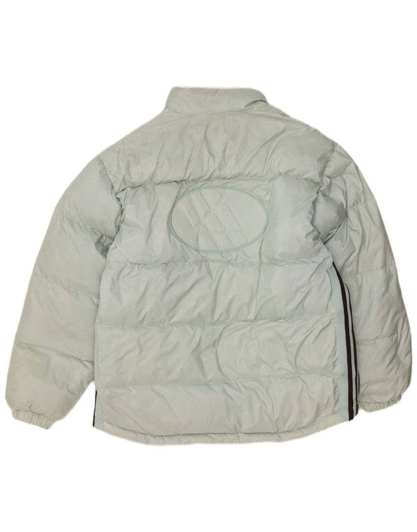 Adidas Herre grafisk polstret jakke UK 40 Large Blue Polyester