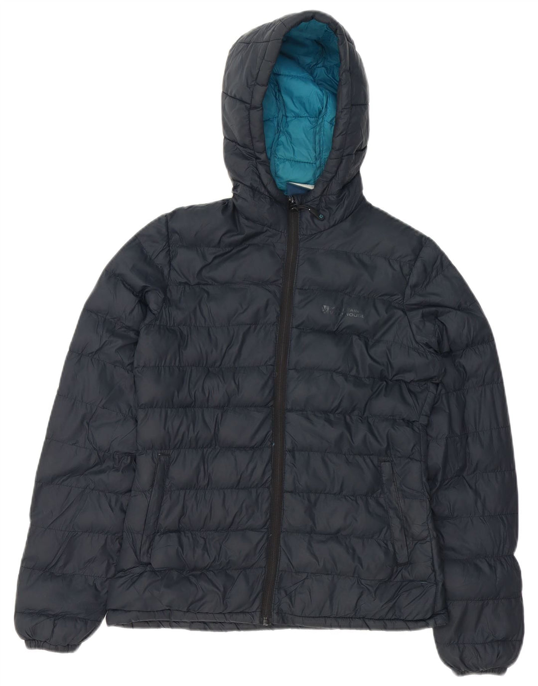 Mountain Warehouse Dame Hætte Polstret Jakke UK 8 Samll Sort Polyester