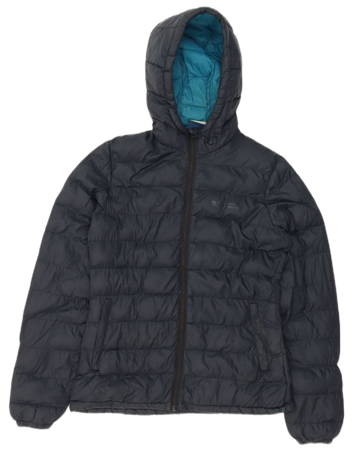 Mountain Warehouse Dame Hætte Polstret Jakke UK 8 Samll Sort Polyester