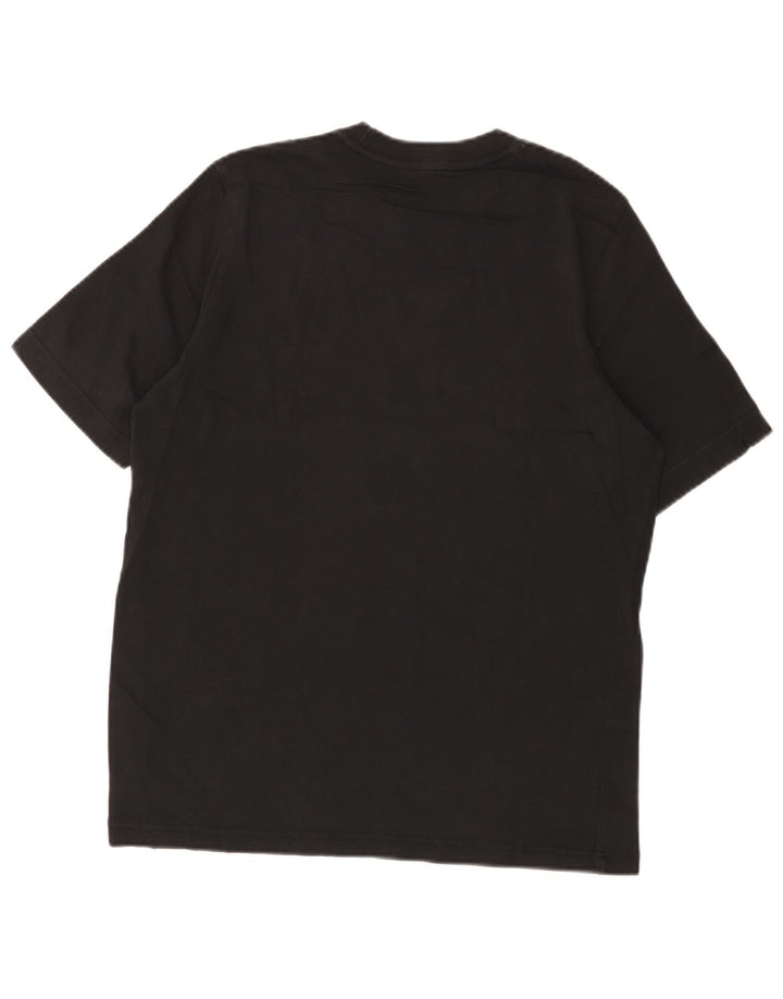Adidas Herre Regular Fit Grafisk T-Shirt Top Lille Sort Bomuld