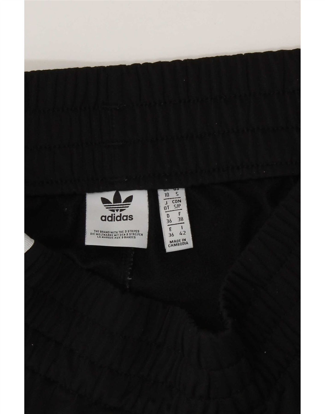 Adidas sportsshorts til kvinder UK 10 Small Black Polyester