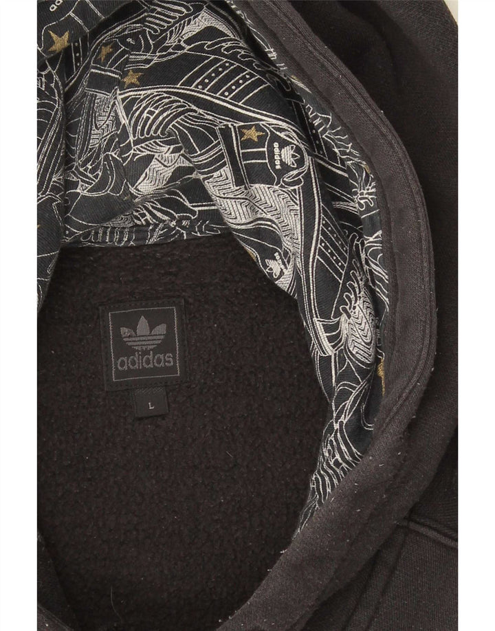 Adidas Herre hættetrøje Jumper Large Sort Geometrisk