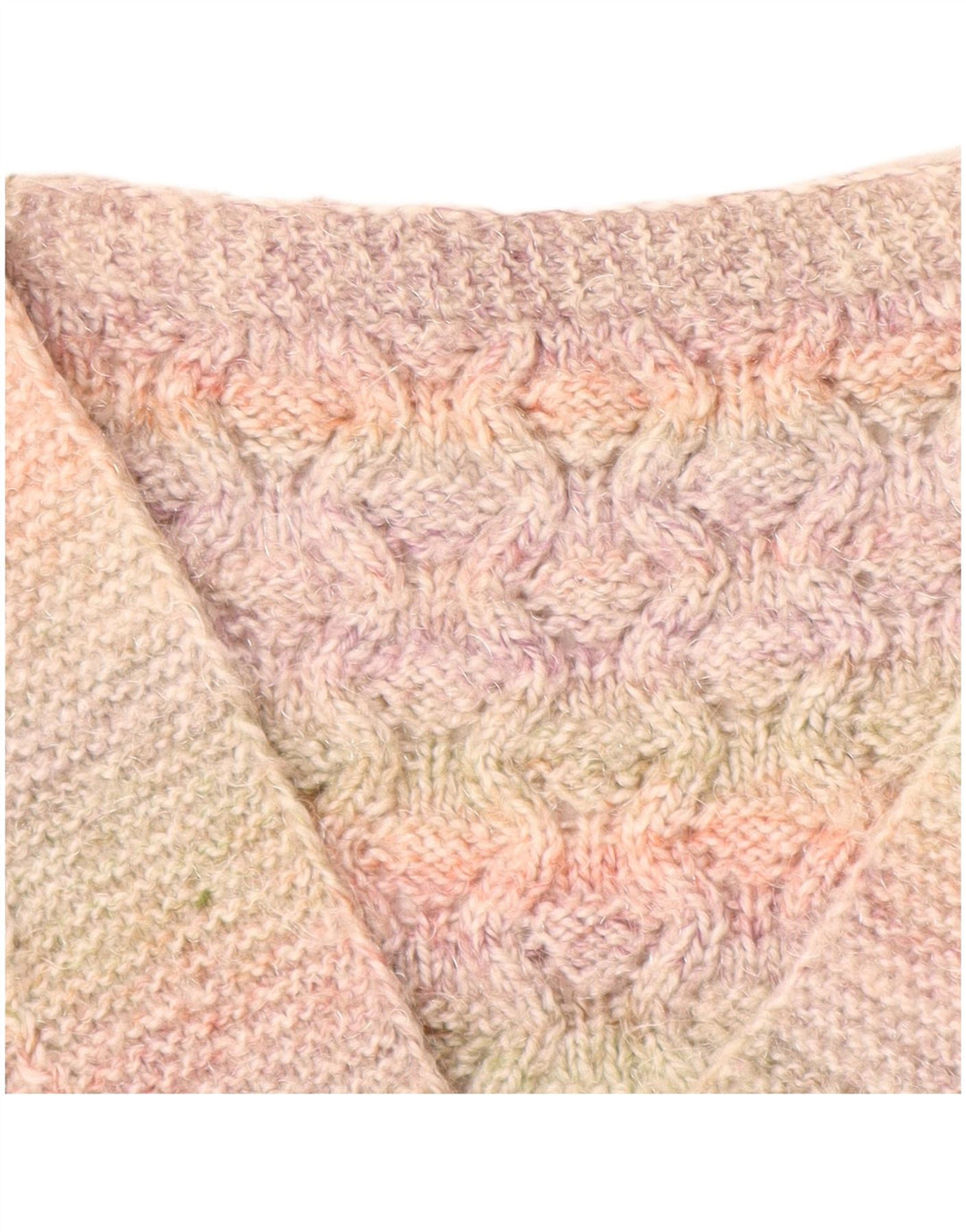 VINTAGE Dame Vest Tank Top UK 16 Large Pink Stribet