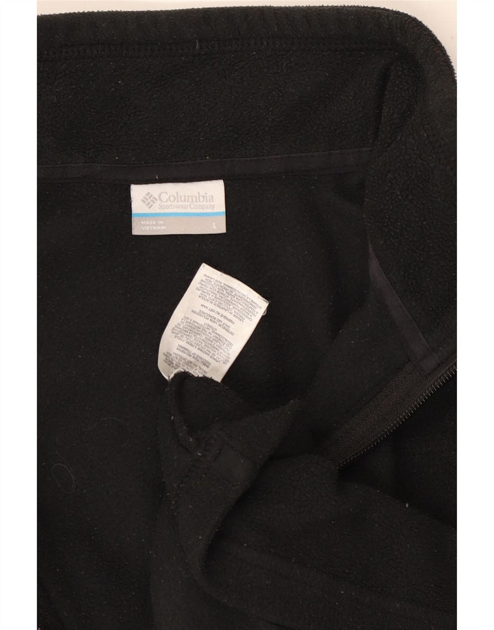 Columbia herre lynlås hals fleece jumper stor sort polyester