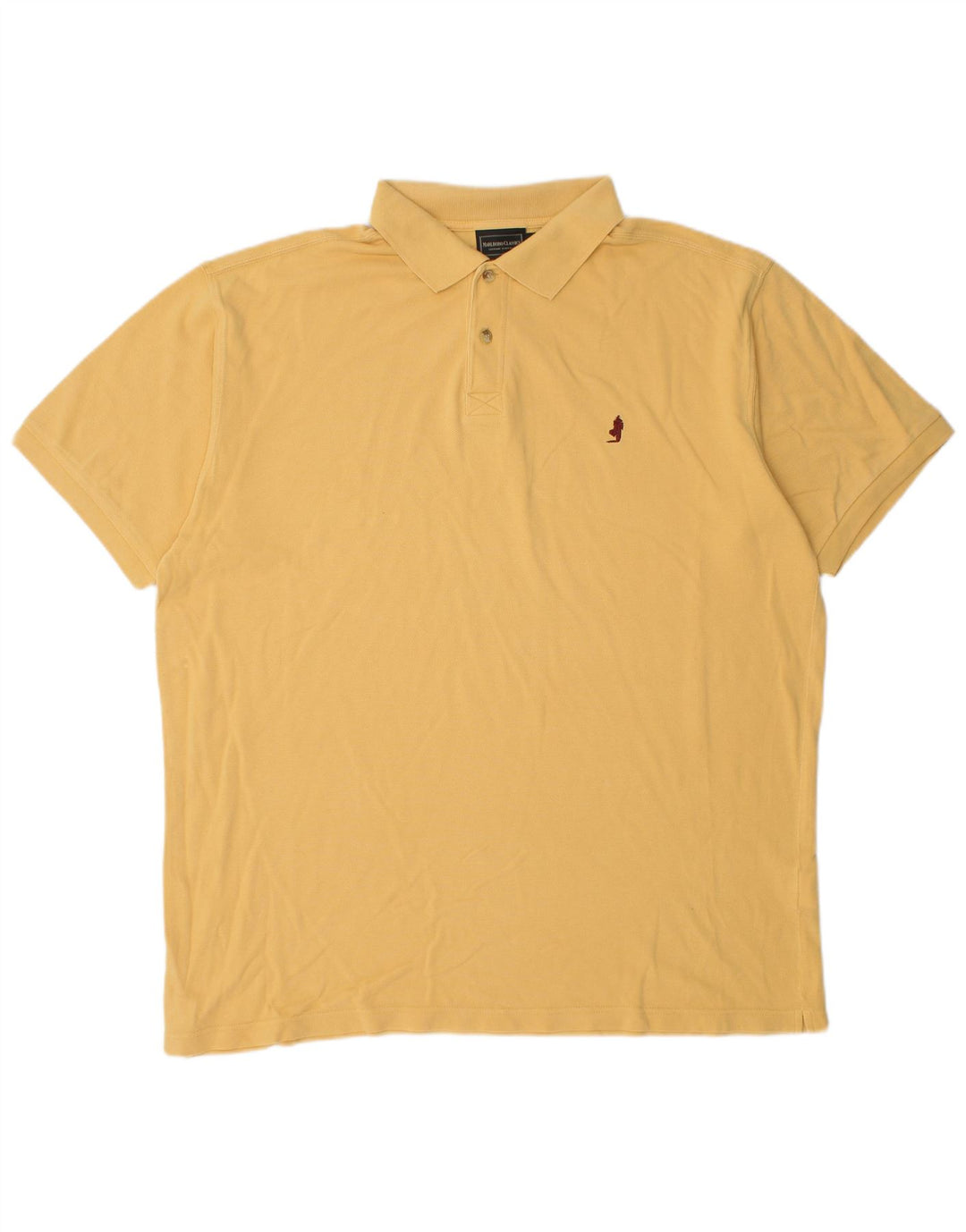 Marlboro Classics Polo Shirt til mænd 2XL Gul Bomuld