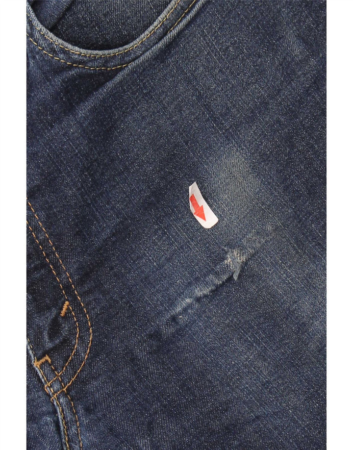Levi's Herre 514 Straight Jeans W32 L30 Marineblå Bomuld
