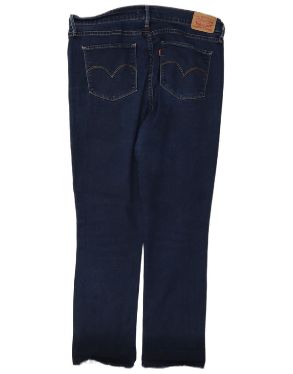 Levi's Dame 724 Højtaljede lige jeans W33 L28 Blå Bomuld