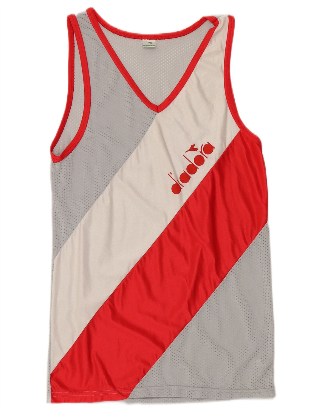Diadora Herre grafisk vest Top Lille flerfarvet Colourblock Polyamid