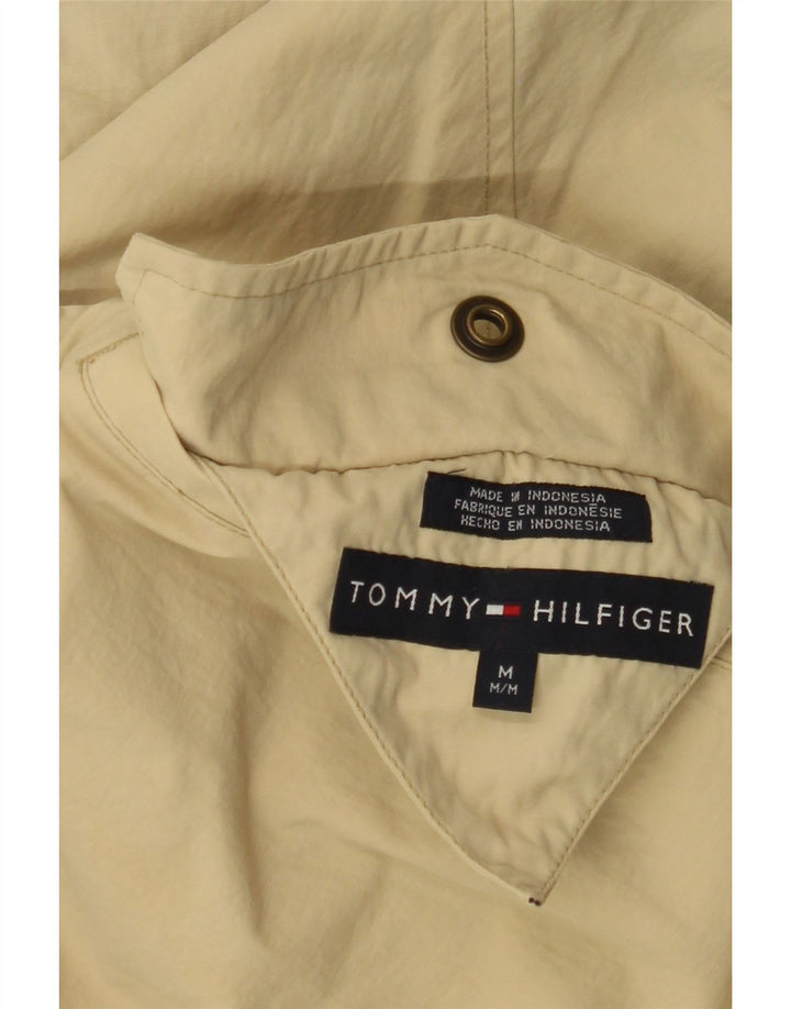 TOMMY HILFIGER Vendbar herrejakke UK 38 Mellem marineblå ternet nylon