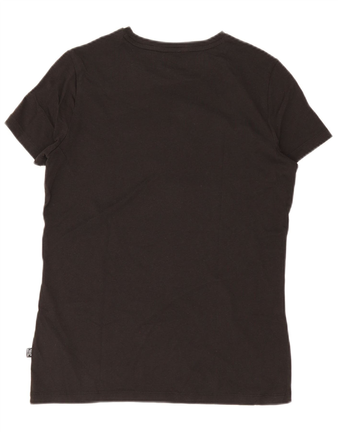 Puma Grafisk T-Shirt Top UK 12 Medium Sort Bomuld
