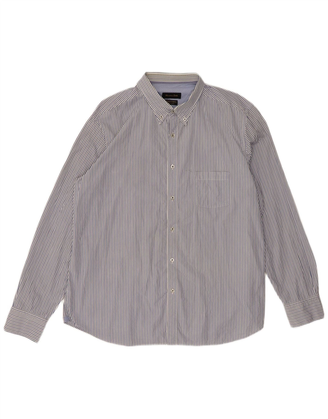 Massimo Dutti Herreskjorte 2XL Blå Stribet