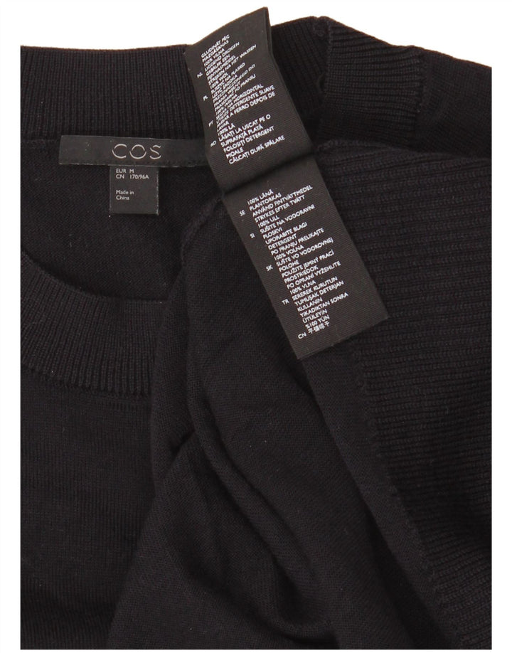 Cos Dame Jumper Dress UK 14 Medium Navy Blue Wool