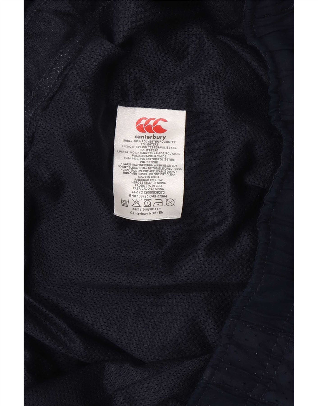 Canterbury træningsdragt bukser til mænd XL marineblå polyester