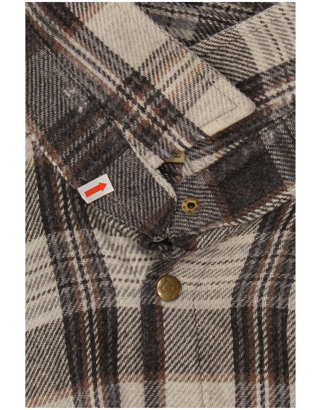 European Project Herre flannelskjorte 2XL Grå ternet akryl