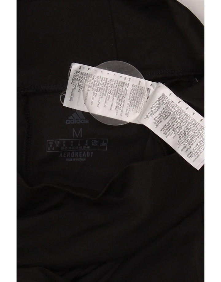 ADIDAS Aeroready Leggings til kvinder UK 12/14 Medium Black Polyester