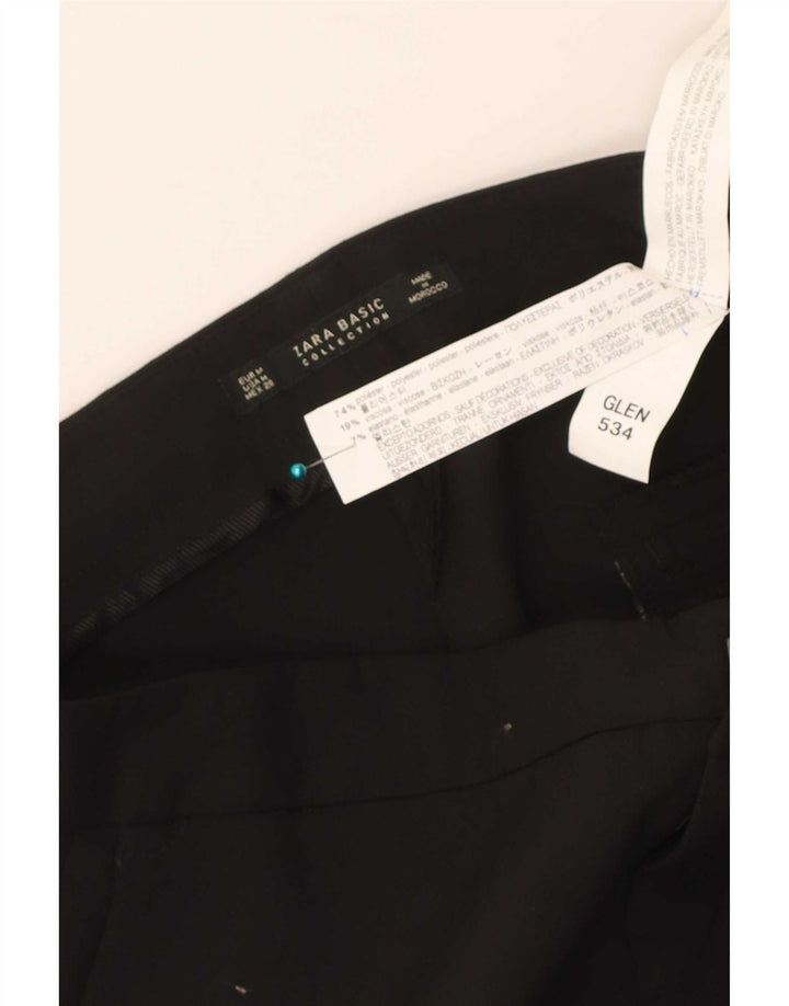 Zara Dame Slim Suit Bukser Medium W28 L26 Sort Polyester