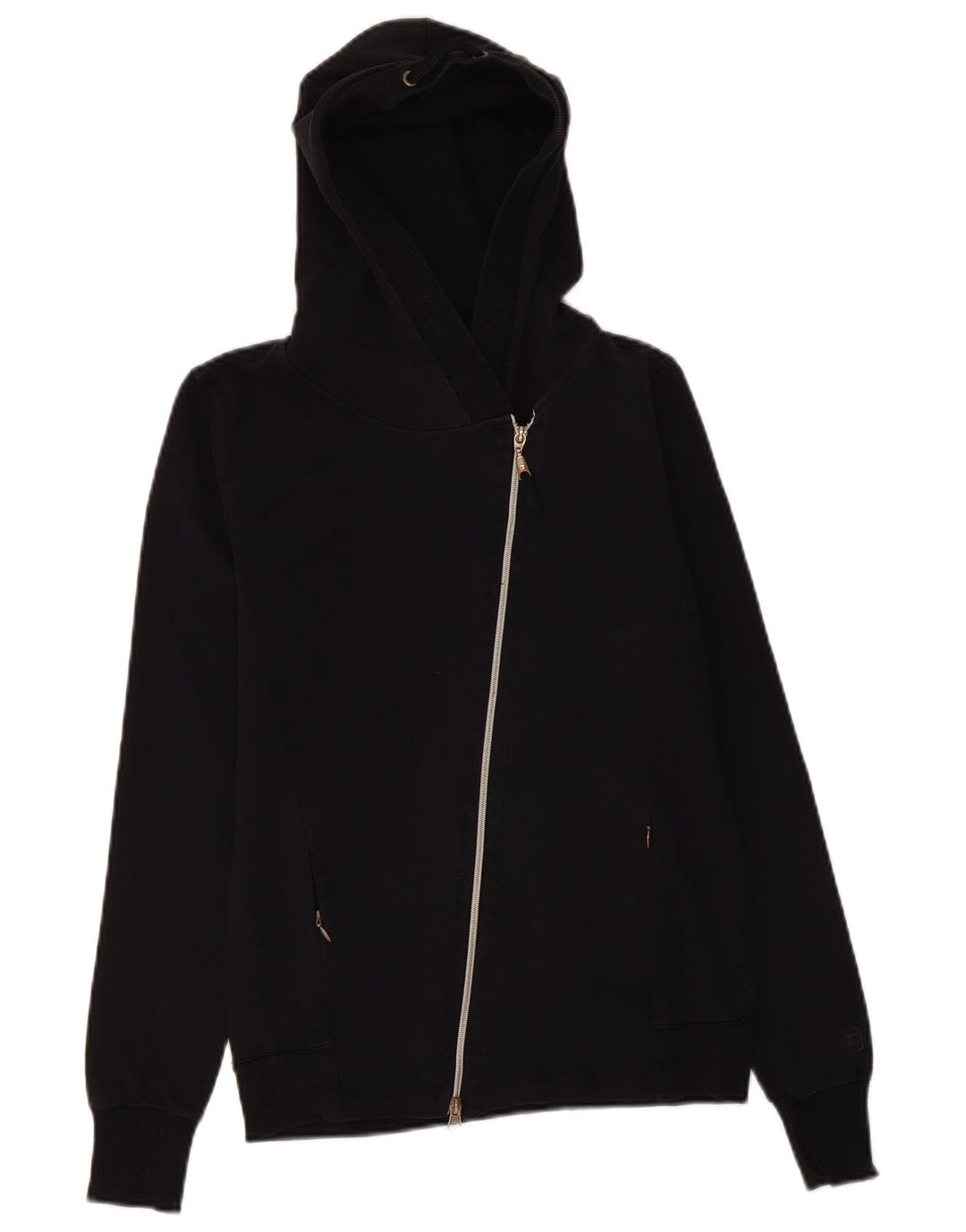 CHAMPION hættetrøje til kvinder med lynlås UK 12 Medium Sort