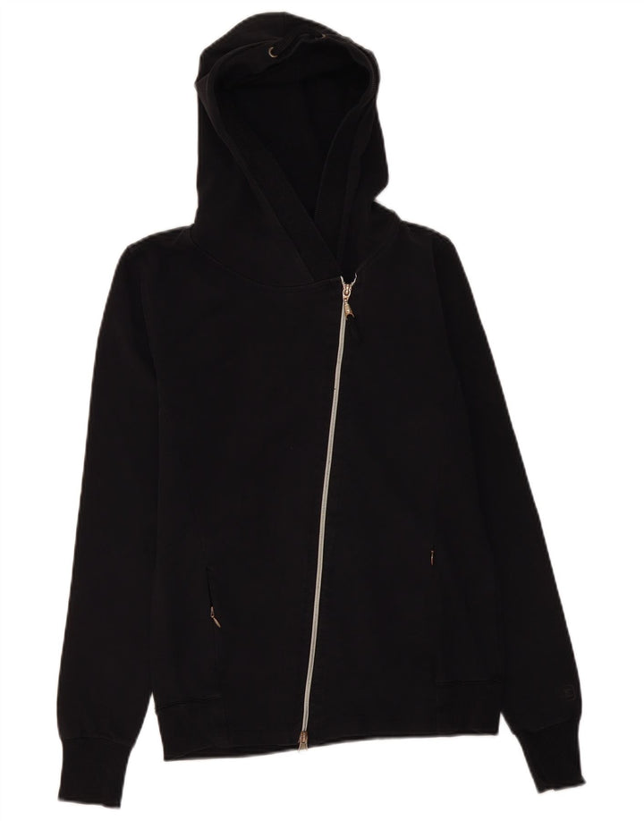 CHAMPION hættetrøje til kvinder med lynlås UK 12 Medium Sort