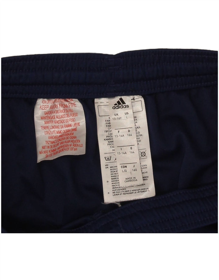 Adidas drenge sportsshorts 13-14 år marineblå polyester