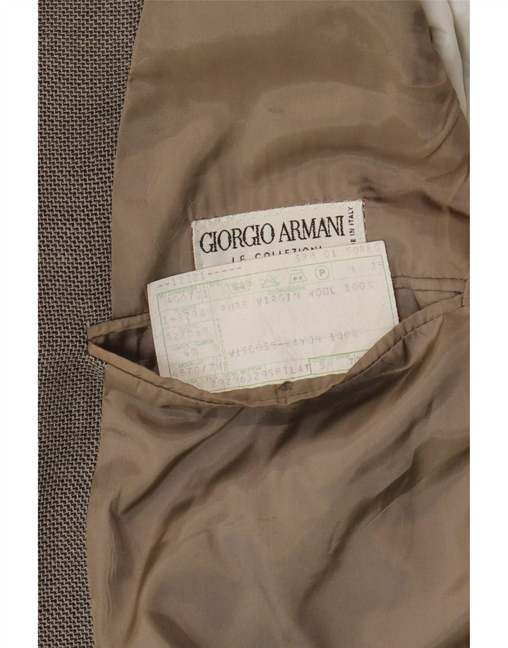 Giorgio Armani Herre 2-knaps blazerjakke IT 50 Medium Grey Virgin Wool