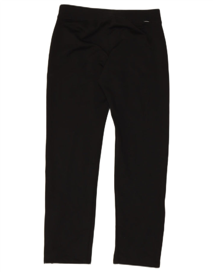 CONVERSE Womens Graphic Tracksuit Trousers UK 10 Small  Black Polyester