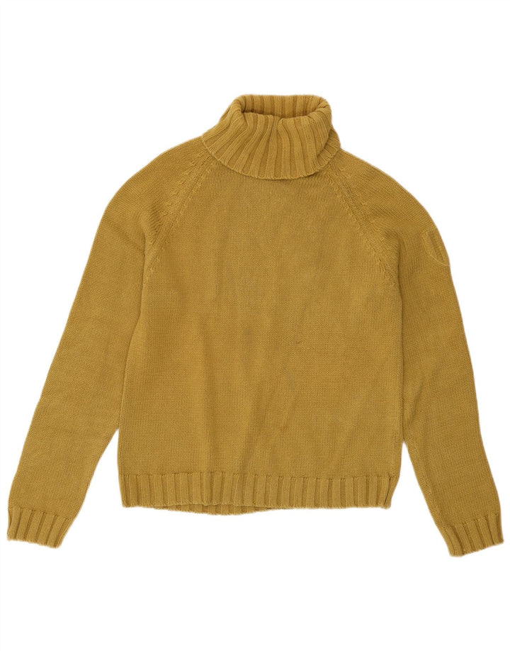 Zara Dame Rullehals Sweater UK 14 Stor Gul