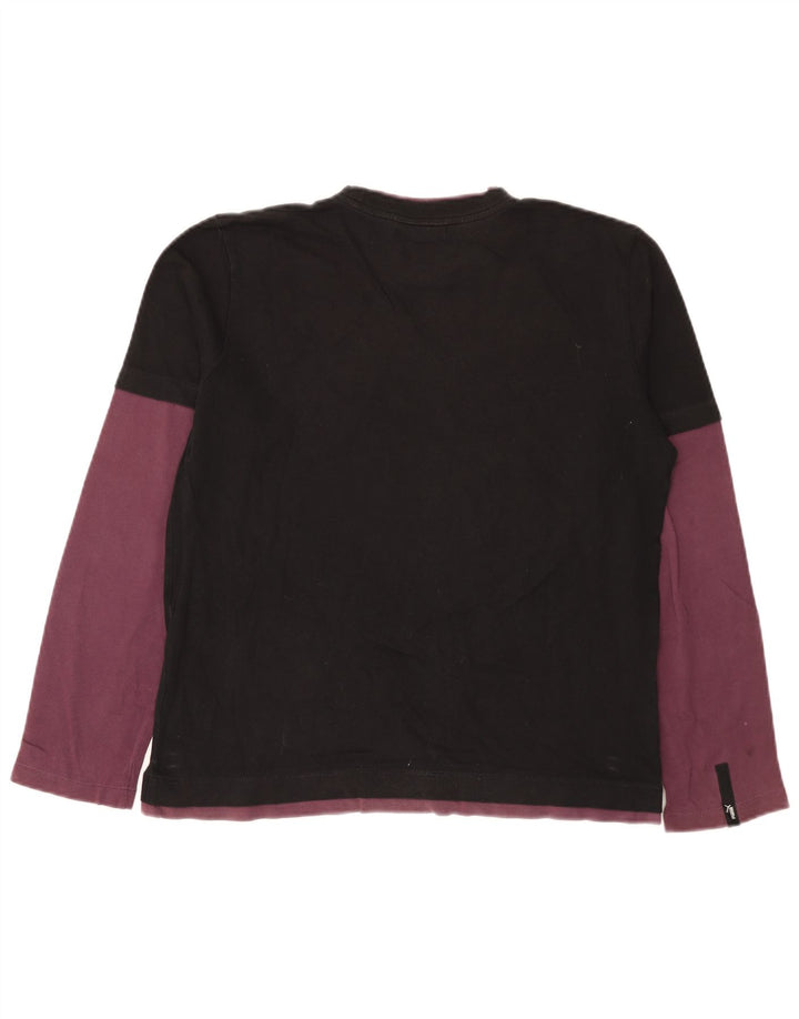 Puma Herre Top Langærmet Medium Sort Colourblock