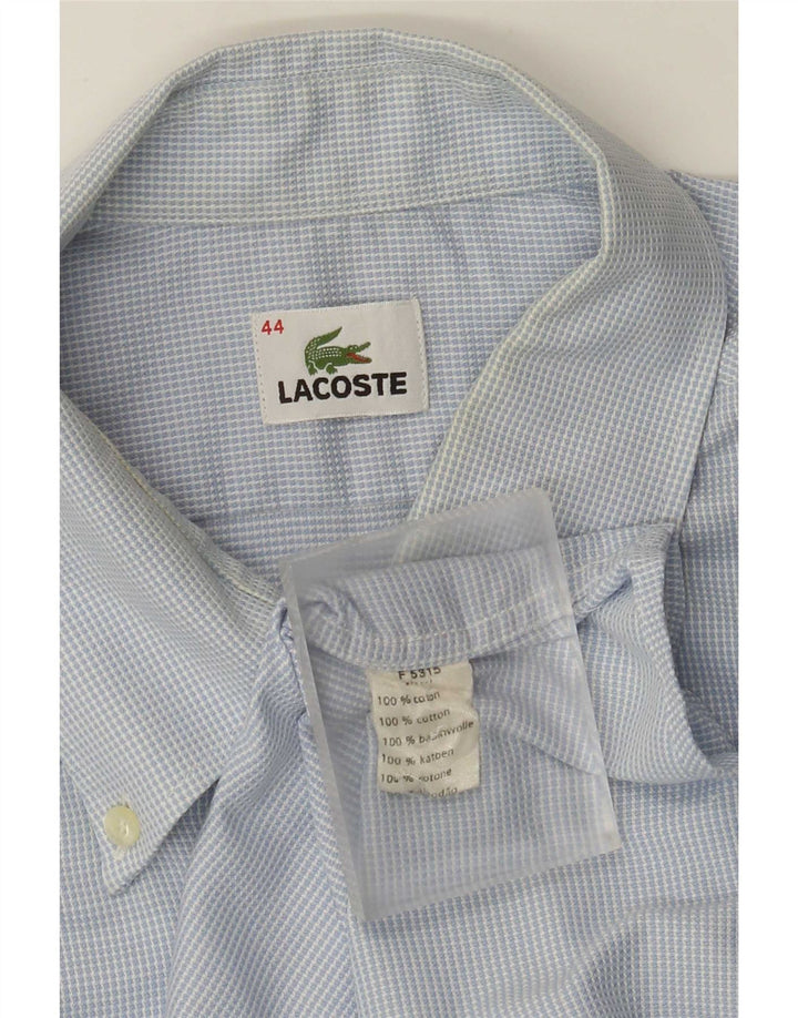 Lacoste Herreskjorte str. 44 XL Blå Bomuld