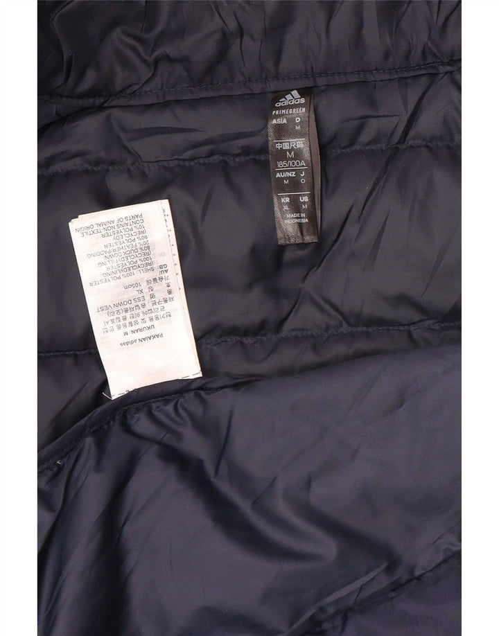 Adidas Herre Polstret Gilet UK 38 Medium Navy Blue Polyester