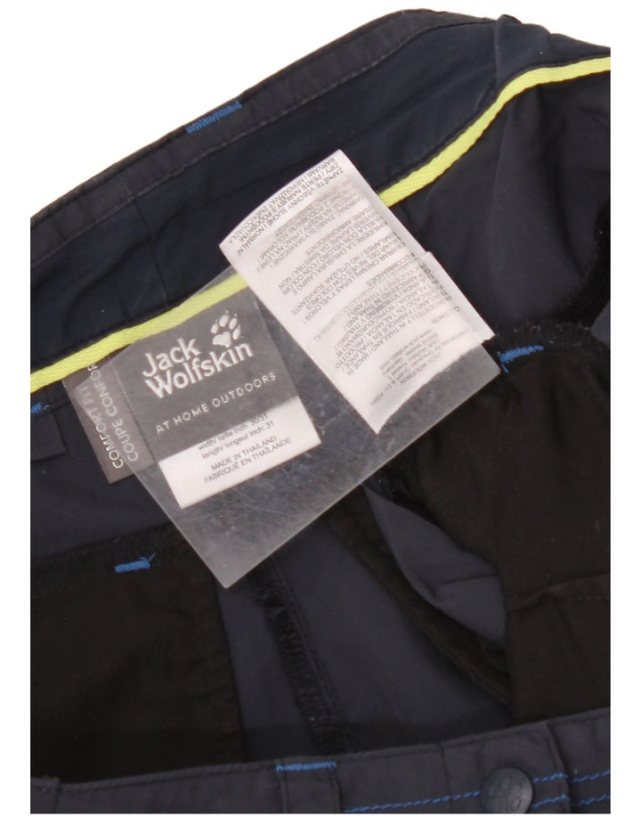 JACK WOLFSKIN Dame Comfort Fit Cargo Shorts W30 Medium Navy Blue