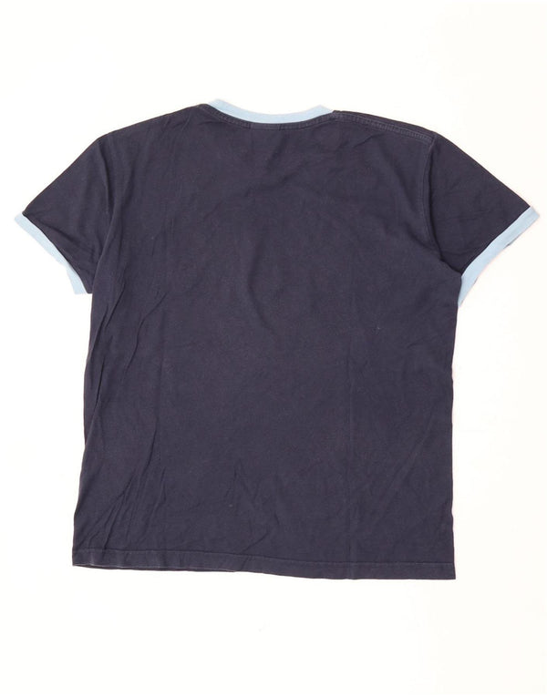 Nike T-shirt top til mænd UK 42/44 Stor marineblå bomuld
