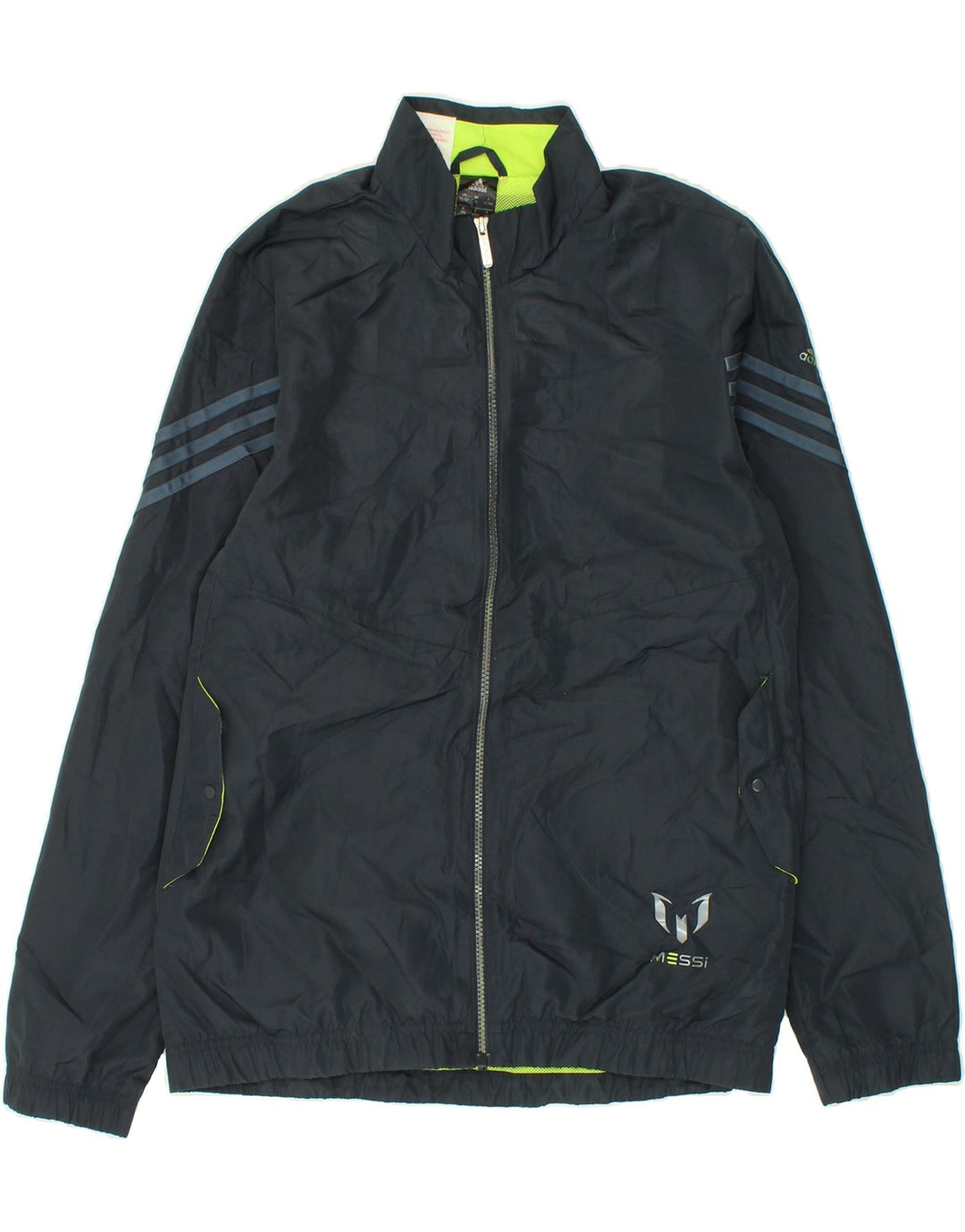 ADIDAS Boys Tracksuit Top Jacket 15-16 Years Navy Blue Polyester | Vintage Adidas | Thrift | Second-Hand Adidas | Used Clothing | Messina Hembry 