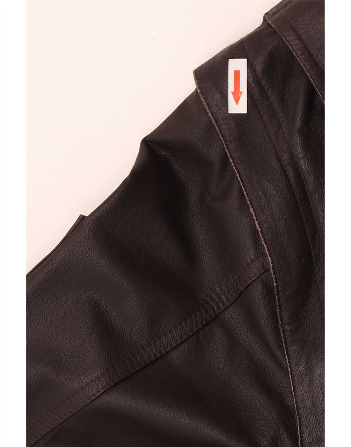 Vintage herre læderjakke UK 42 XL Brun