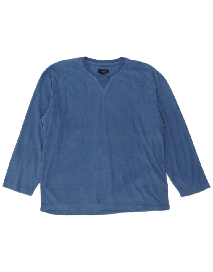 Izod Fleecetrøje til mænd mellemblå polyester