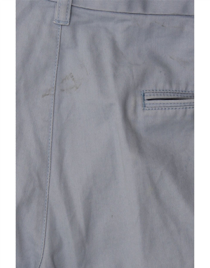 MARKS & SPENCER Herre Blue Harbor Chino Shorts W36 Large Blue Cotton