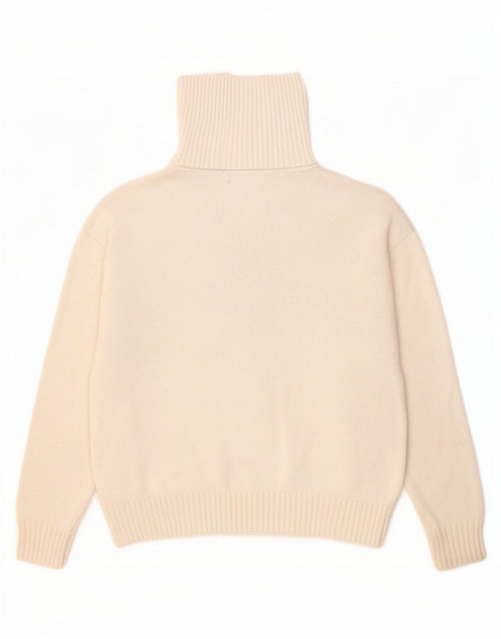 Zara Sweater med lynlås til kvinder UK 14 Mellemgrå bomuld