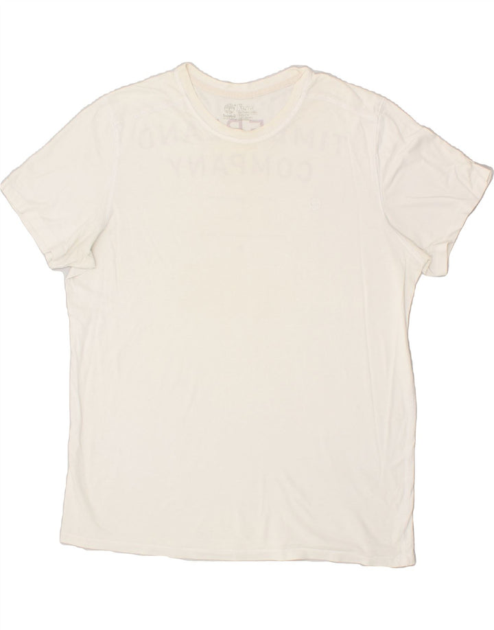 TIMBERLAND Mens Graphic T-Shirt Top XL White | Vintage Timberland | Thrift | Second-Hand Timberland | Used Clothing | Messina Hembry 