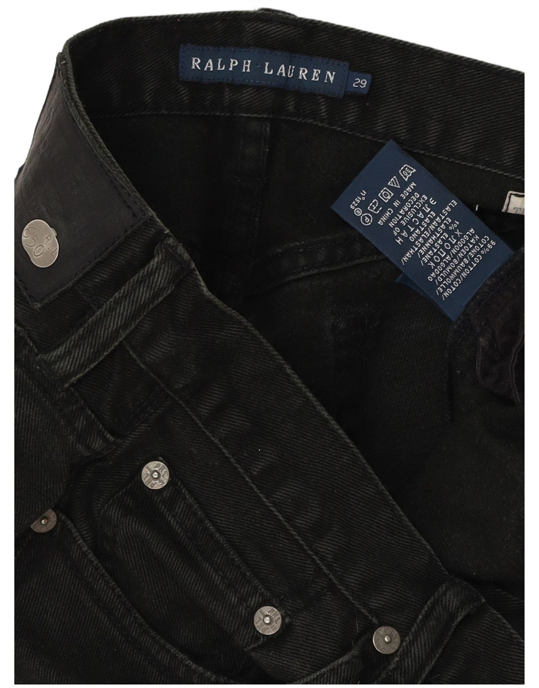 Ralph Lauren Dame Slim Jeans W29 L28 Grøn Bomuld