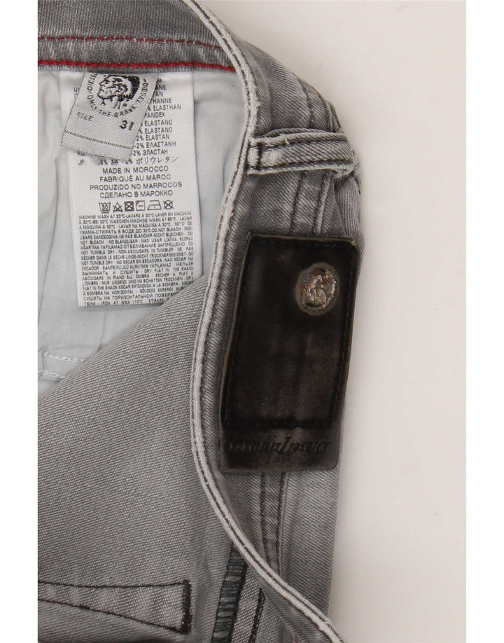 Diesel Herre Buster Regular Tapered Jeans W31 L29 Grå Bomuld