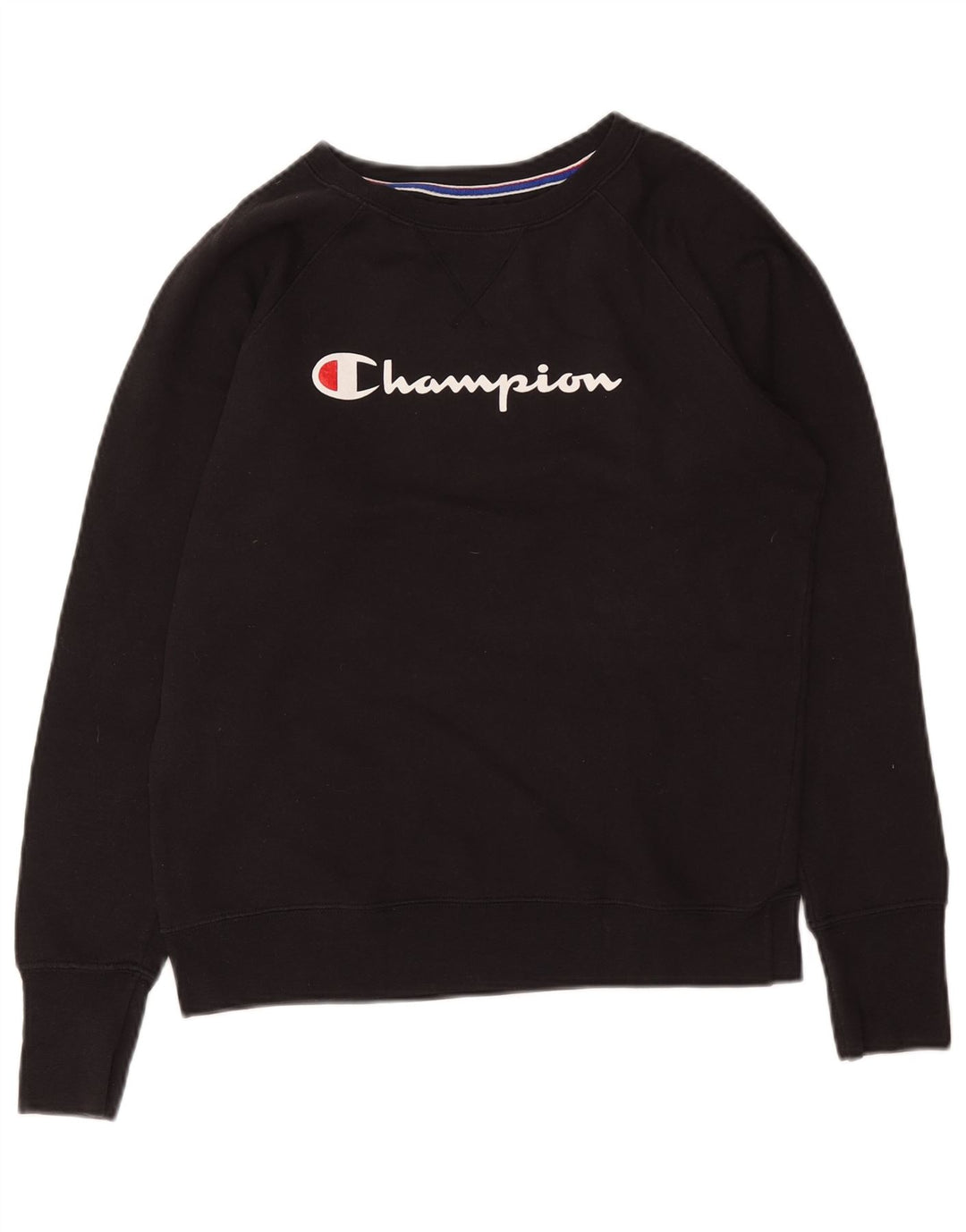Champion Herre Grafisk Sweatshirt Jumper Lille Sort Polyester