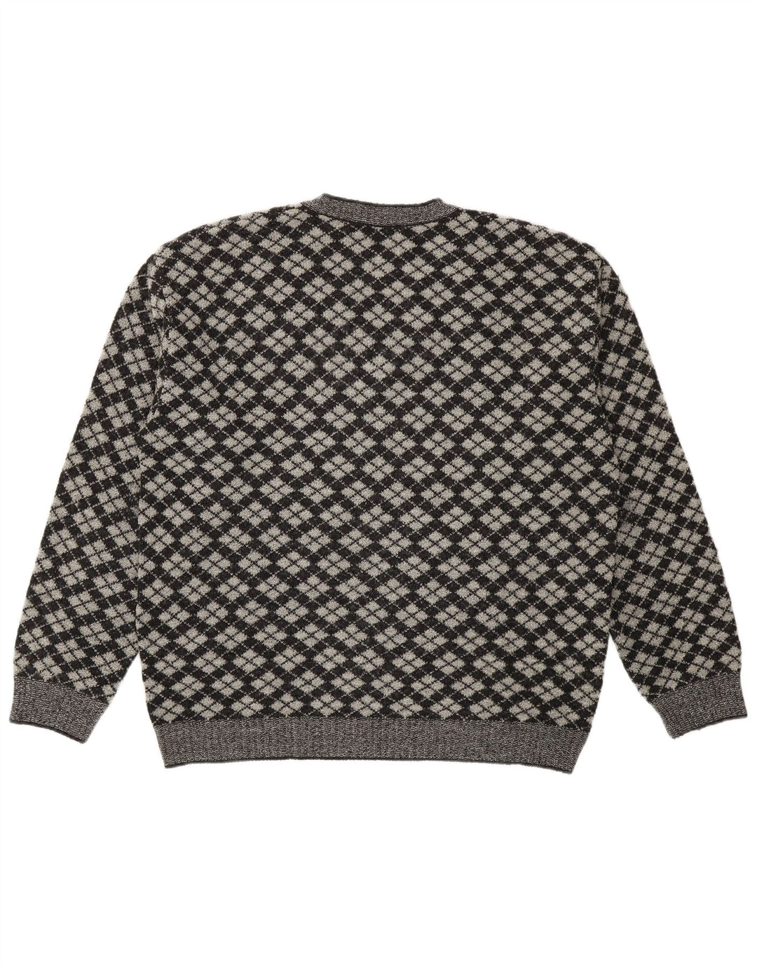 Gioferrari Herre V-hals sweater IT 54 XL Grå Argyle/Diamond