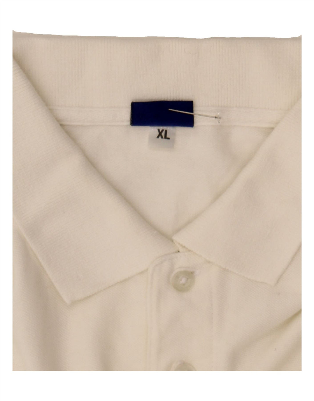 ASICS Mens Polo Shirt XL White Cotton Vintage Asics and Second-Hand Asics from Messina Hembry 