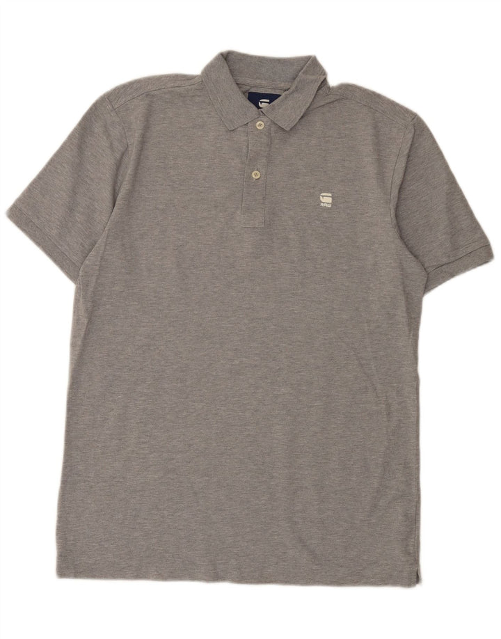 G-Star Poloshirt til mænd mellemgrå bomuld
