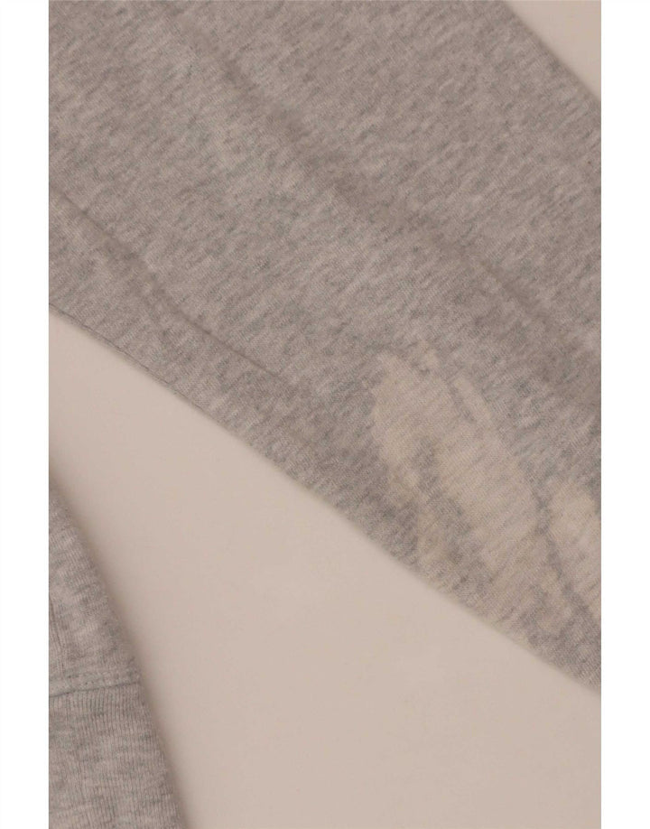 Marks & Spencer Dame Grafisk Sweatshirt Jumper UK 16 Stor Grå Bomuld