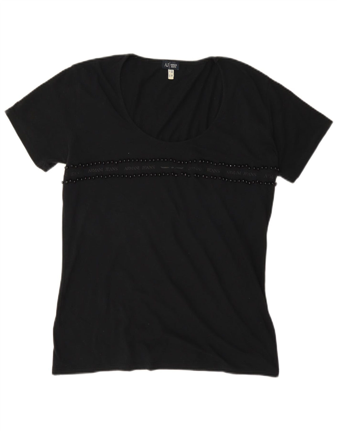 Armani Jeans T-Shirt Top EU 46 XL Sort