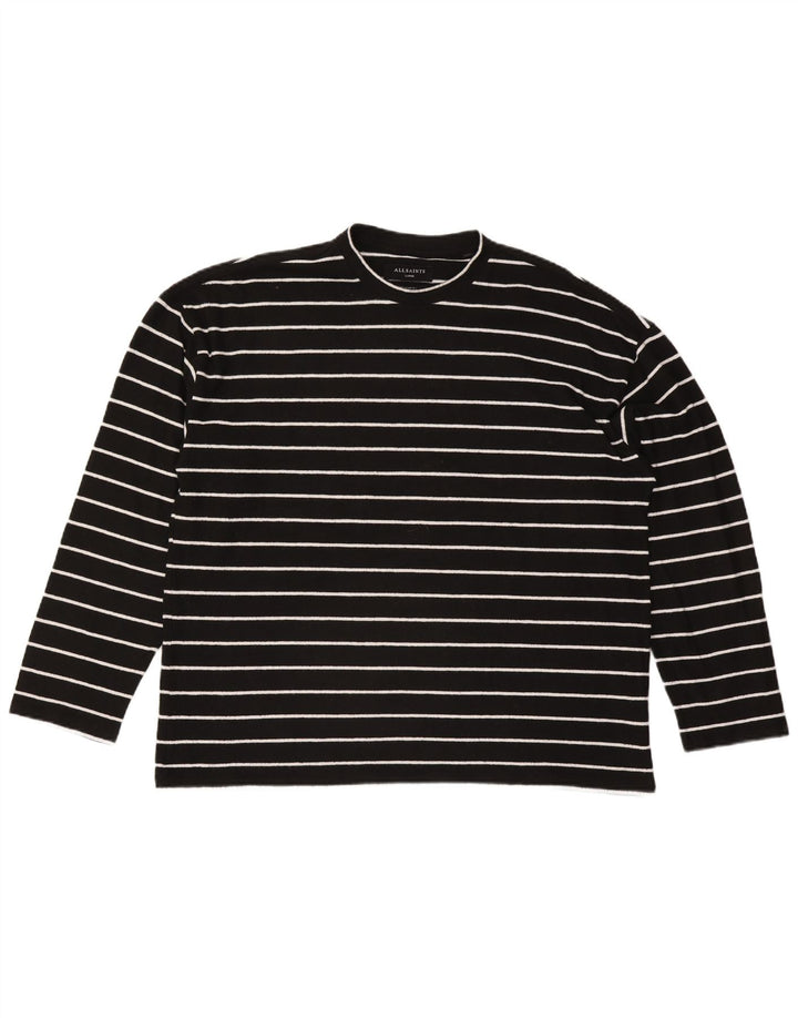 All Saints Dame Oversized UK 16 Large Sort Stribet Polyester