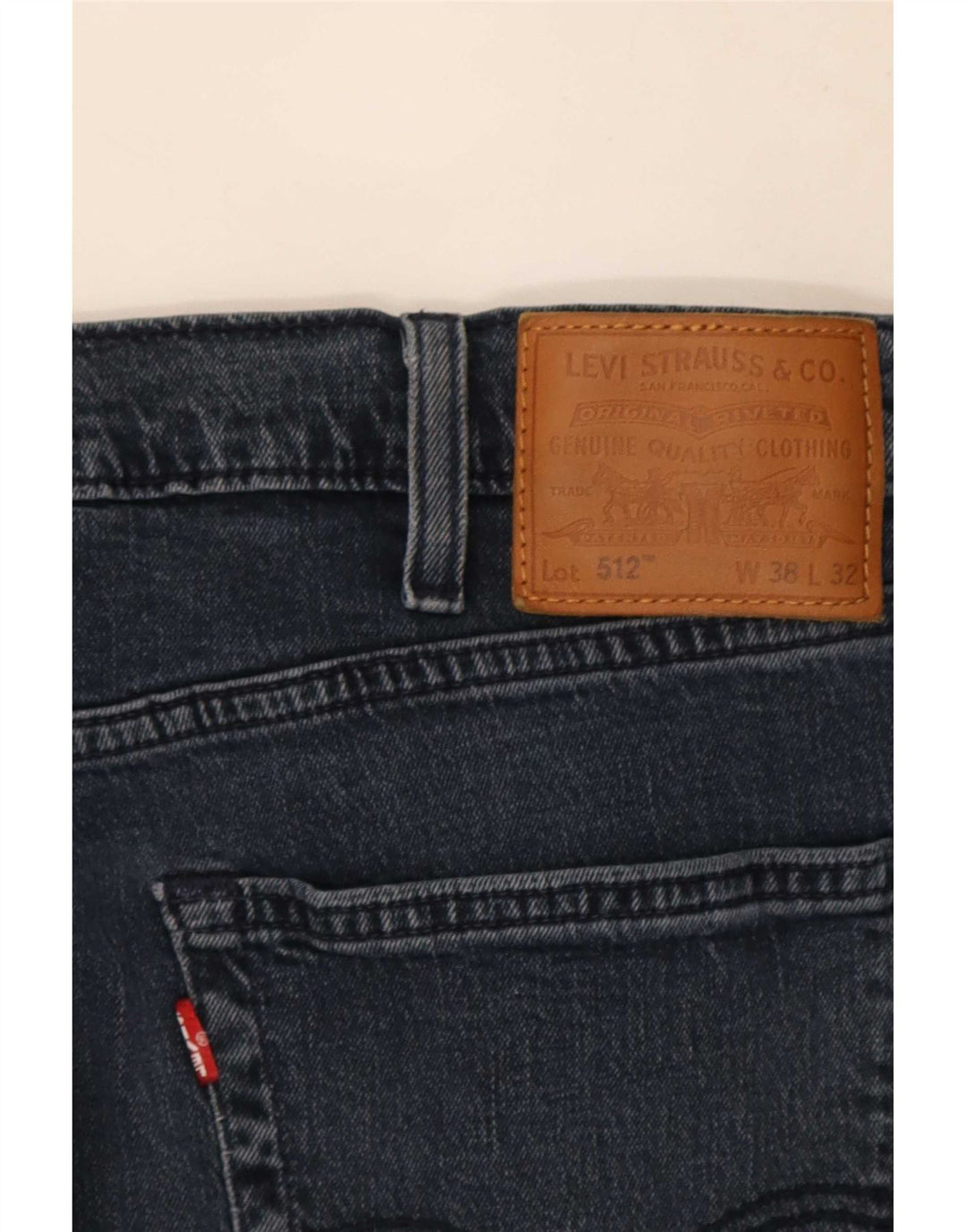 Levi's Herre 512 Slim Tapered Jeans W38 L32 Navy Blue
