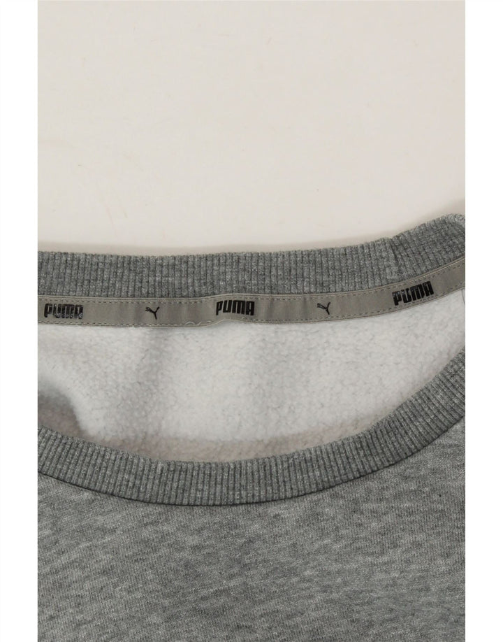 PUMA Mens Sweatshirt Jumper Small Grey Vintage Puma and Second-Hand Puma from Messina Hembry 
