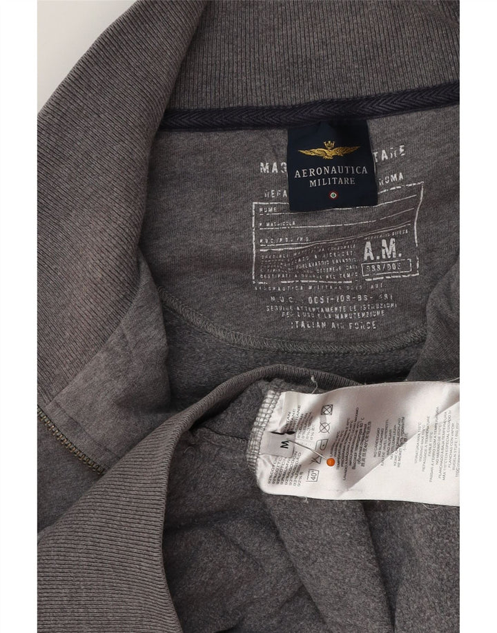 AERONAUTICA MILITARE Træningsdragt til mænd Topjakke Medium Grå Colourblock